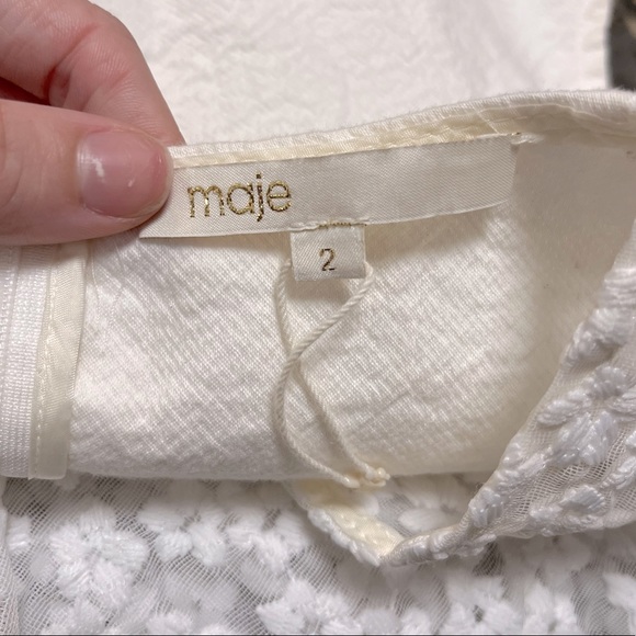 Maje Embroidered peplum Tank - Picture 8 of 8